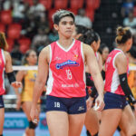 Creamline Cool Smashers' Tots Carlos during a PVL All-Filipino Conference game.