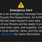 A wireless emergency alert received by people in LA County that was inadvertently sent to everyone instead of people in just one area.