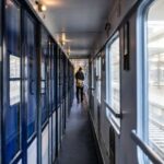 The inside of the new European Sleeper train connecting seven European cities.