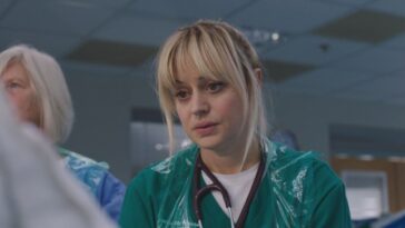 Casualty,20-04-2024,24 - Deputy Heads Will Roll,24,Nicole Piper (SAMMY DOBSON),BBC STUDIOS,SCREENGRAB