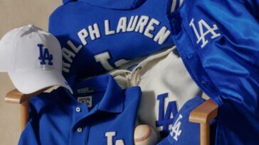 The capsule collection of Dodgers merchandise created by Ralph Lauren.